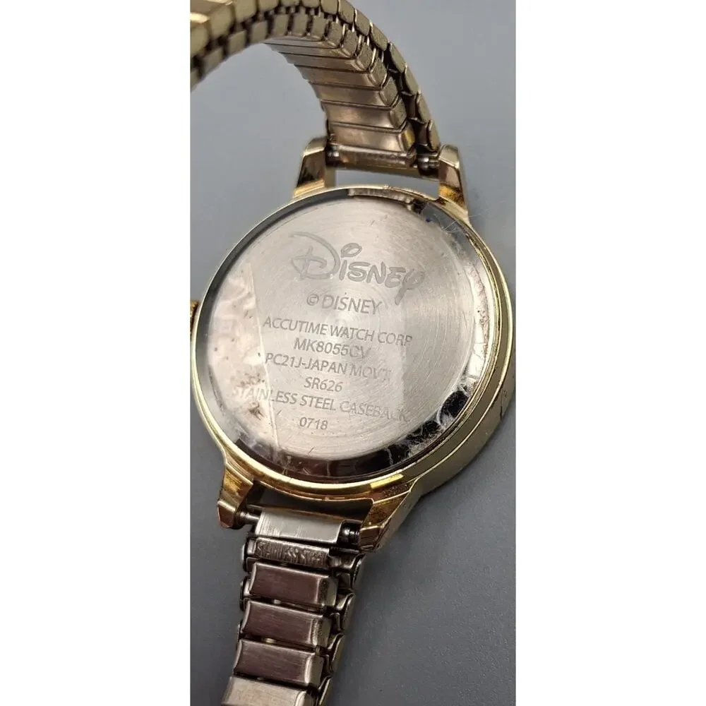 Disney Mickey Mouse Two-Tone Gold/Silver Stainless Steel Watch - Needs Battery
